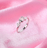 Bud nā Bling Adjustable Silver Ring Made Using Premium 925 Sterling Silver