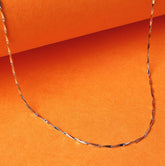 Unisex Stainless Silver Premium Hook Chain Made Using Premium 925 Sterling Silver