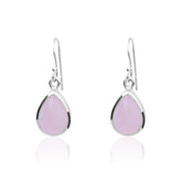 Rose Quartz Silver Earring Made Using Premium 925 Sterling Silver