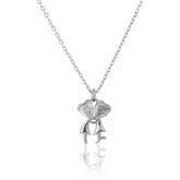 Silver Love Birds Necklace with Link Chain Made Using Premium 925 Sterling silver