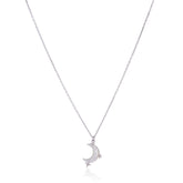 Magical Moon Night Pedant with Link Chain Made Using Premium 925 Sterling Silver