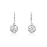 Zirconia Drizzel Drop Silver Earrings