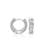 Silver Shinning Hoop Earrings