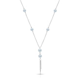 Ocean Peral Drop Pendant with Link chain