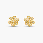 Aurora Bloom Gold Stud Earrings