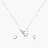 Linked Grace Pendant with Earrings