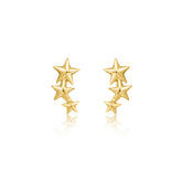 Celestial Star Stud Earrings | Gold Finish Festive collection