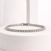 Diamond Tennis Silver Bracelet