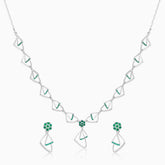 Emerald Green Glam Necklace Set