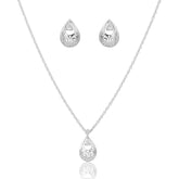 Vintage Styling Silver Necklace Jewelry Set Made Using Premium 925 Sterling Silver