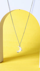 Magical Moon Night Pedant with Link Chain Made Using Premium 925 Sterling Silver
