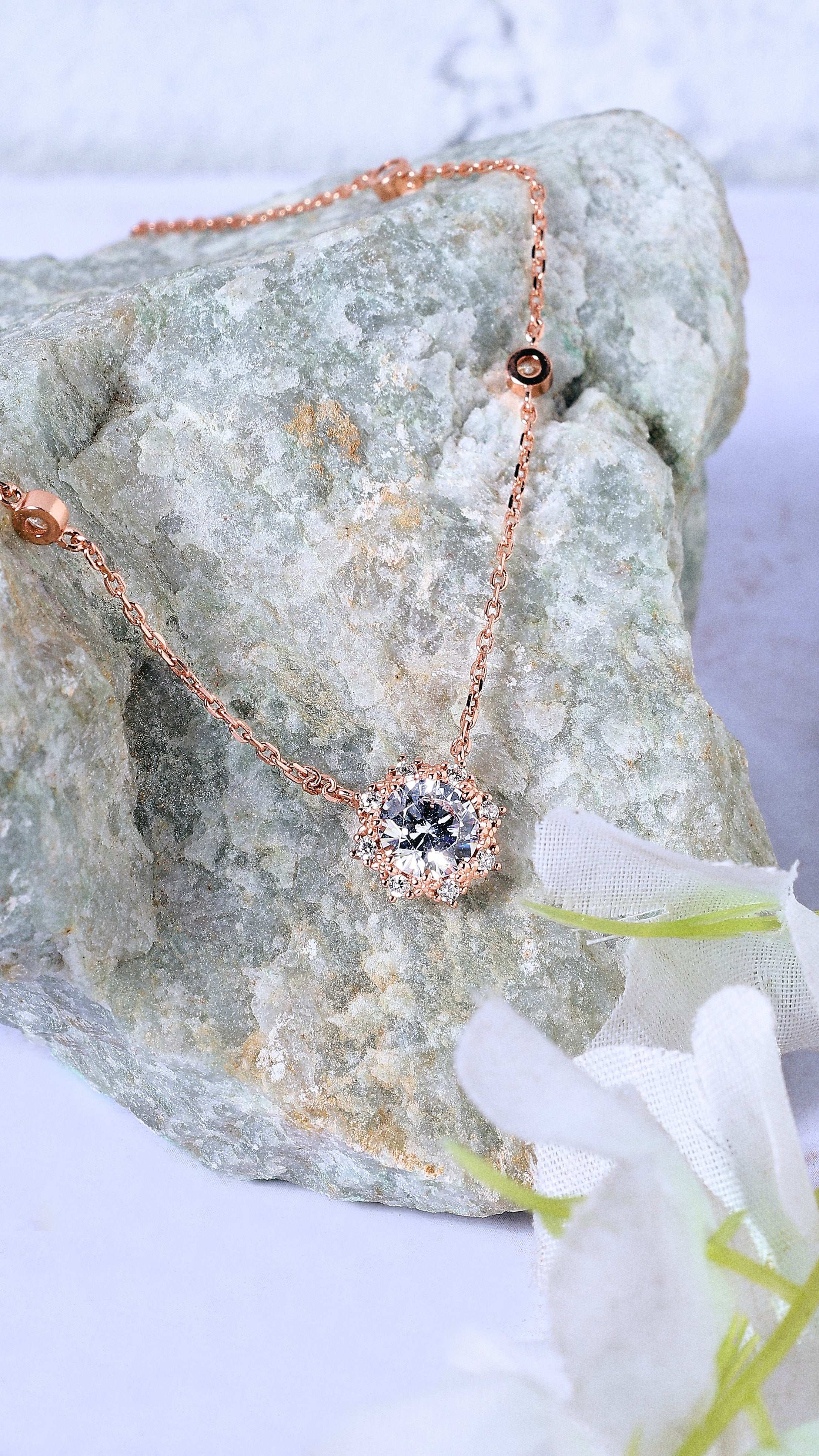 Frozen Grace Silver Necklace   Made Using Premium 925 Sterling Silver