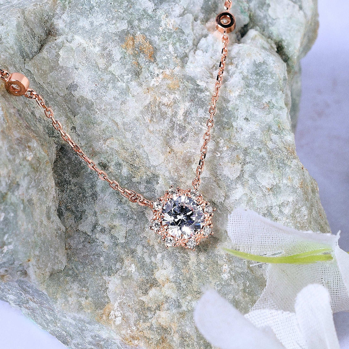 Frozen Grace Silver Necklace   Made Using Premium 925 Sterling Silver