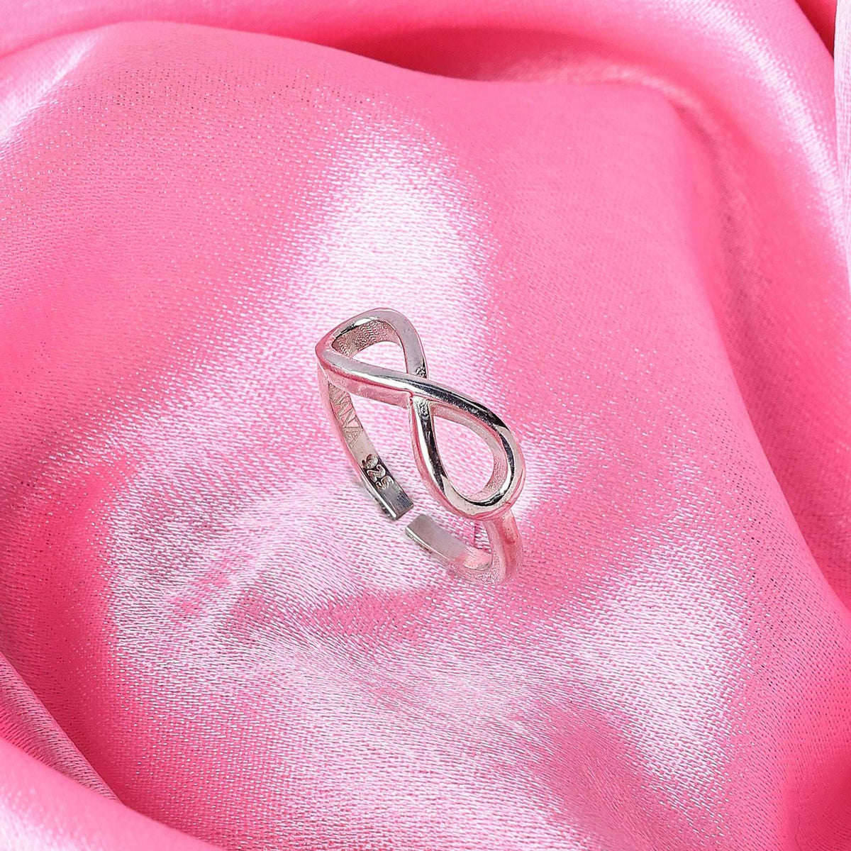 Eternal Loop Sliver ring (Adjustable)  Made Using Premium 925 Sterling Silver