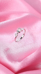 Bud n’ Bling Adjustable Silver Ring   Made Using Premium 925 Sterling Silver