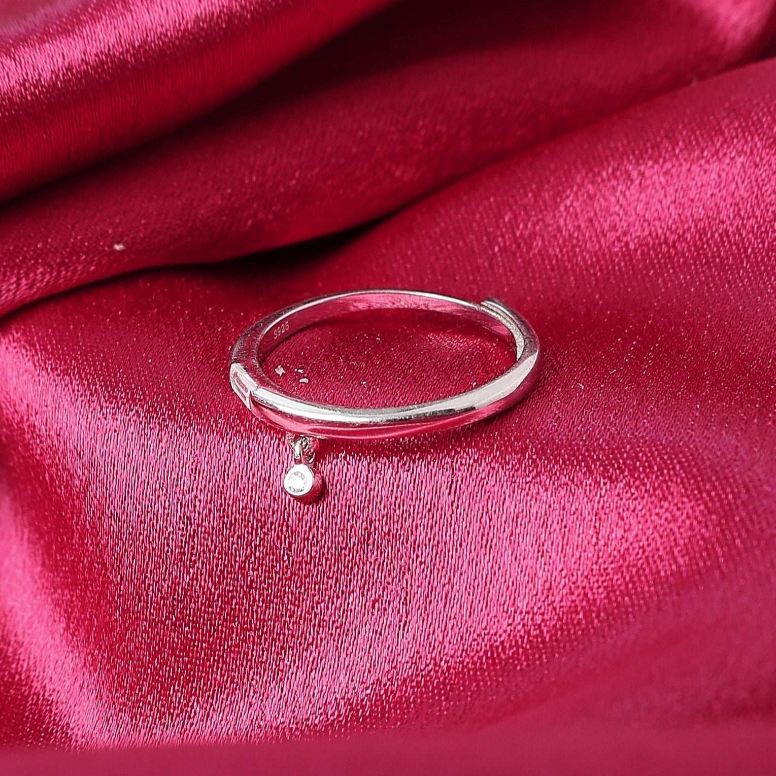 Neon Moon Adjustable Silver Ring   Made Using Premium 925 Sterling Silver