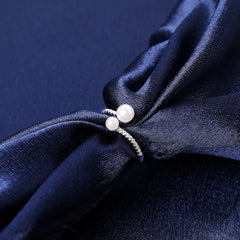 Twin Gleam Silver Ring  (Adjustable)  Made Using Premium 925 Sterling Silver