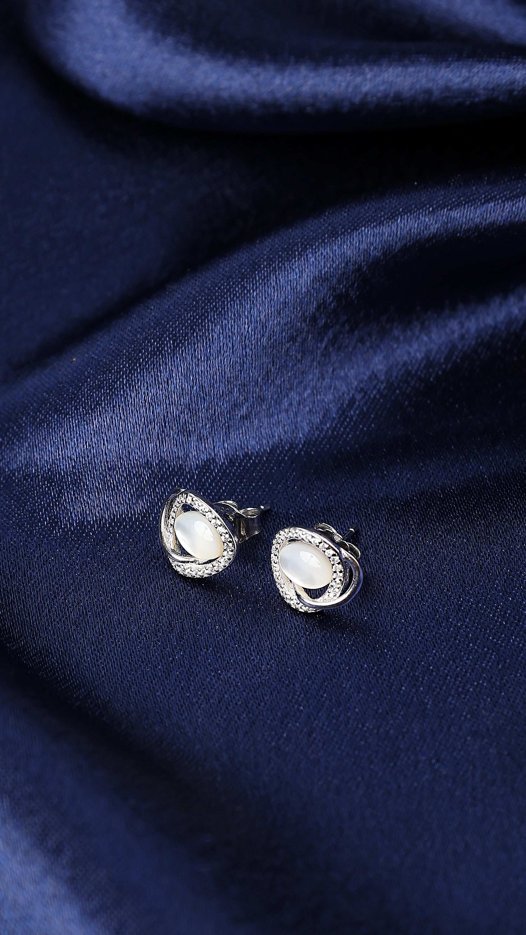 Celestial Silver Pearl Hoops  Made using premium 925 sterling silver