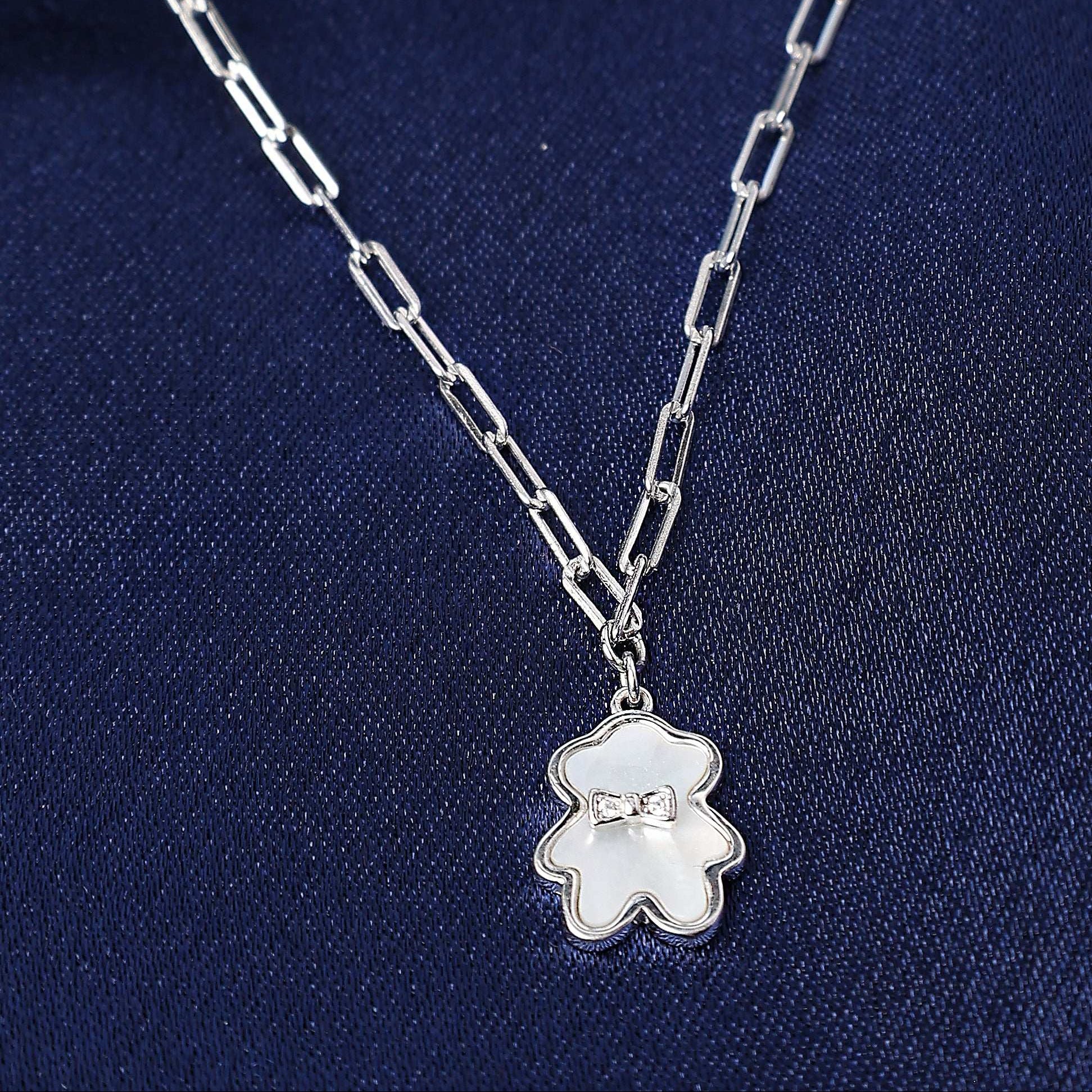 Teddy Bear Silver Chain  Made Using Premium 925 Sterling Silver