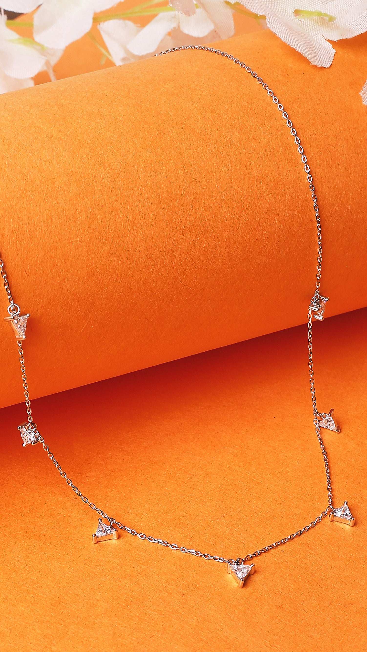 Trinity Spark Silver Necklace   Made Using Premium 925 Sterling Silver