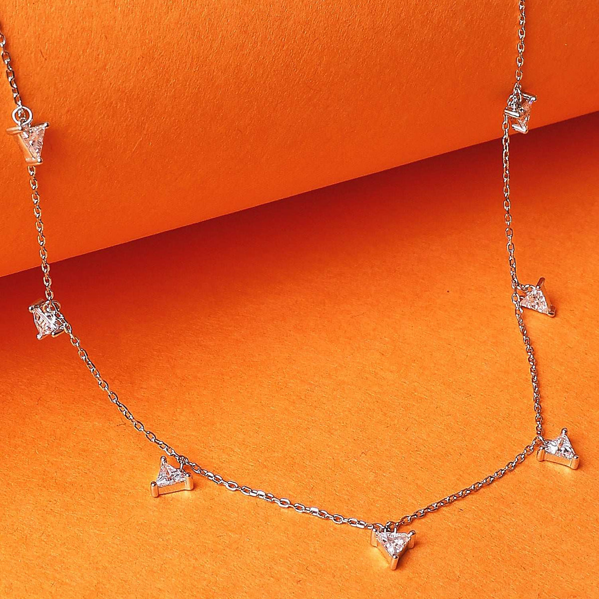 Trinity Spark Silver Necklace   Made Using Premium 925 Sterling Silver