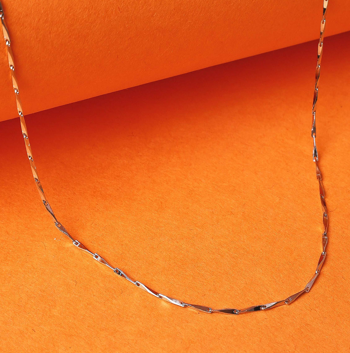 Unisex Stainless Silver Premium Hook Chain   Made Using Premium 925 Sterling Silver