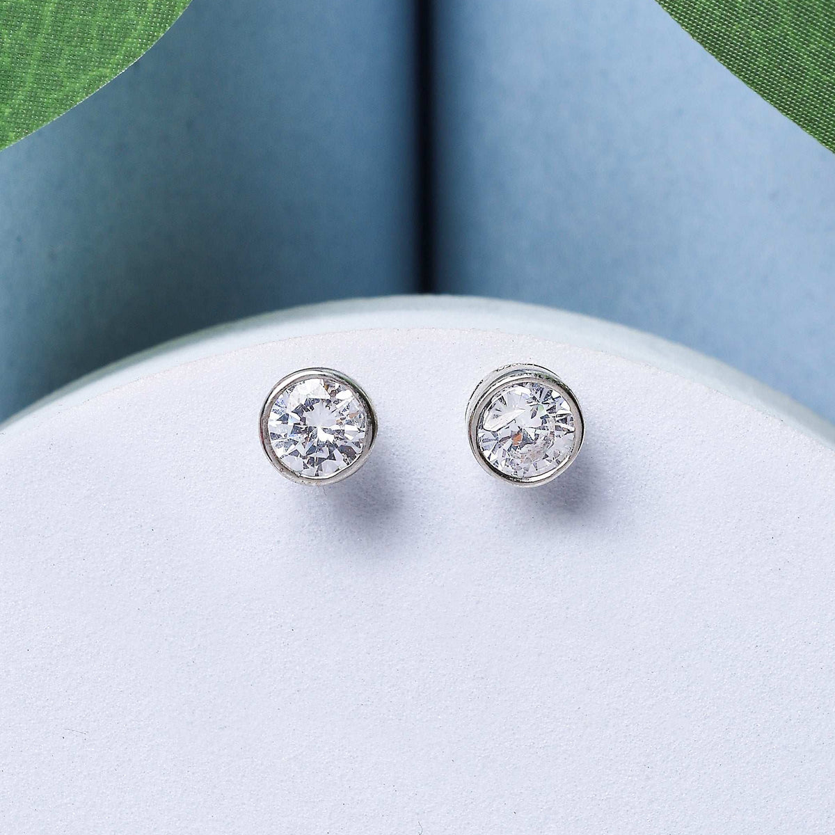 Silver Zirconia Studs   Made Using Premium 925 Sterling Silver