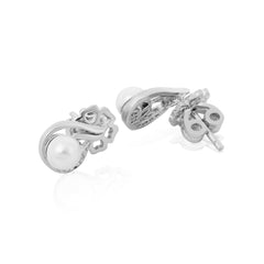 Lunar Petals Silver Studs   Made Using Premium 925 Sterling Silver