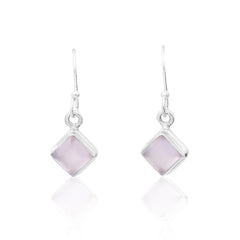 Rosy Prism Silver Dangle  Made Using Premium 925 Sterling Silver