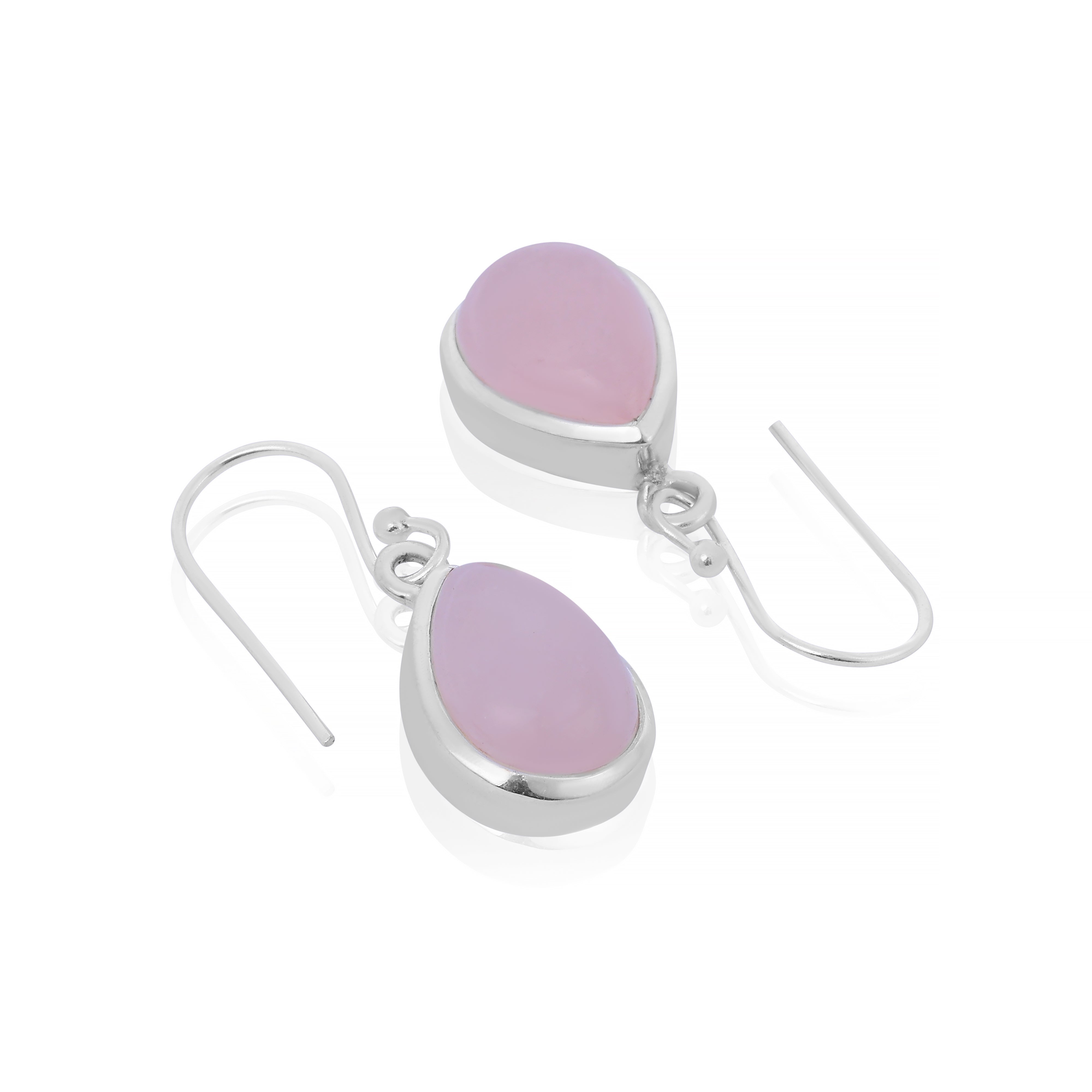 Rose Quartz Silver Earring  Made Using Premium 925 Sterling Silver