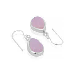 Rose Quartz Silver Earring  Made Using Premium 925 Sterling Silver