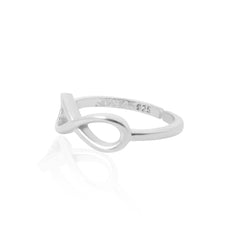 Eternal Loop Sliver ring (Adjustable)  Made Using Premium 925 Sterling Silver