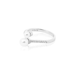 Twin Gleam Silver Ring  (Adjustable)  Made Using Premium 925 Sterling Silver