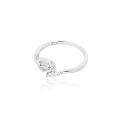Bud n’ Bling Adjustable Silver Ring   Made Using Premium 925 Sterling Silver