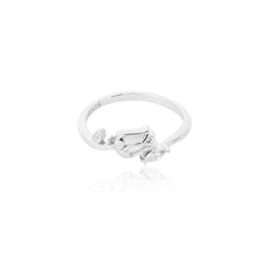 Bud n’ Bling Adjustable Silver Ring   Made Using Premium 925 Sterling Silver