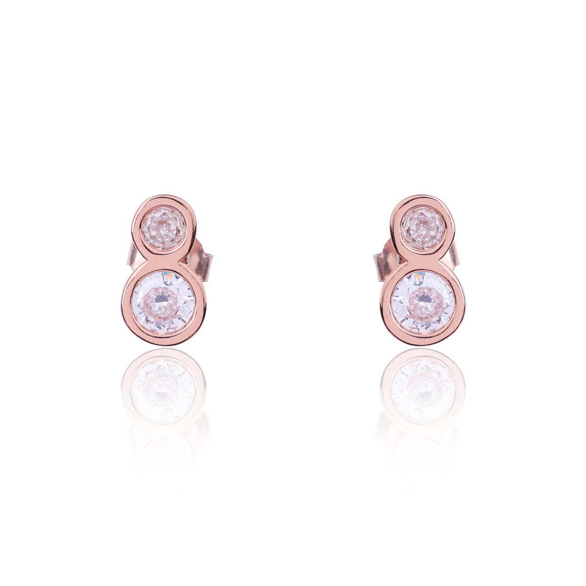 Valentine's Glow Silver Ear Studs   Made Using Premium 925 Sterling Silver