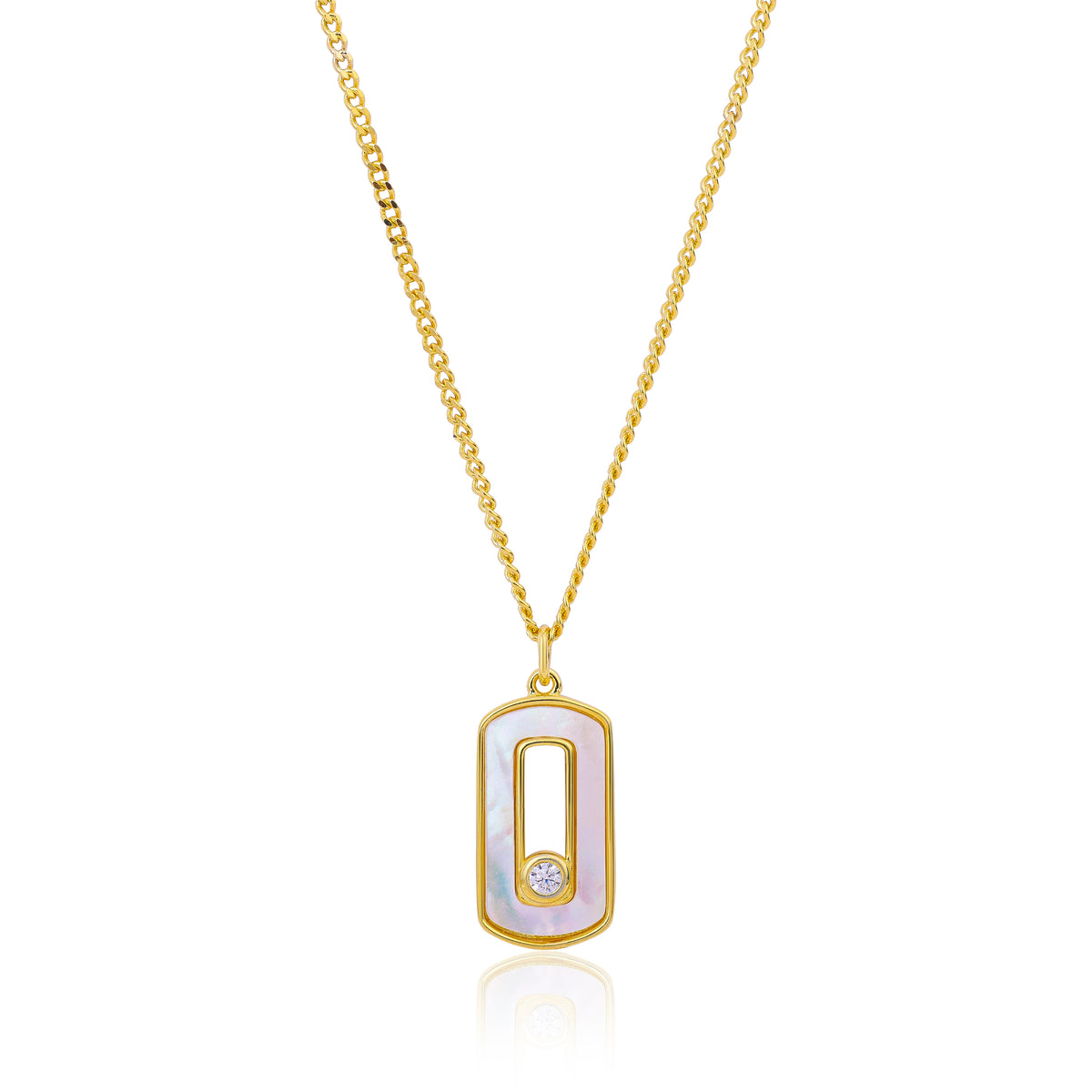 Golden Pendant with Link Chain   Made Using Premium 925 Sterling Silver