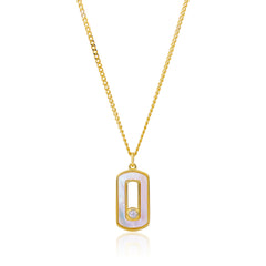 Golden Pendant with Link Chain   Made Using Premium 925 Sterling Silver