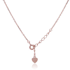 Reindeer’s Rose Gold Silver Necklace with Link Chain  Made Using Premium 925 Sterling Silver