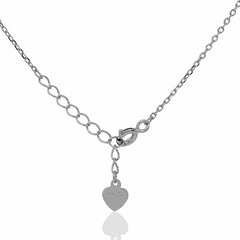 Flying Heart Silver Necklace Made with Premium 925 Sterling Silver