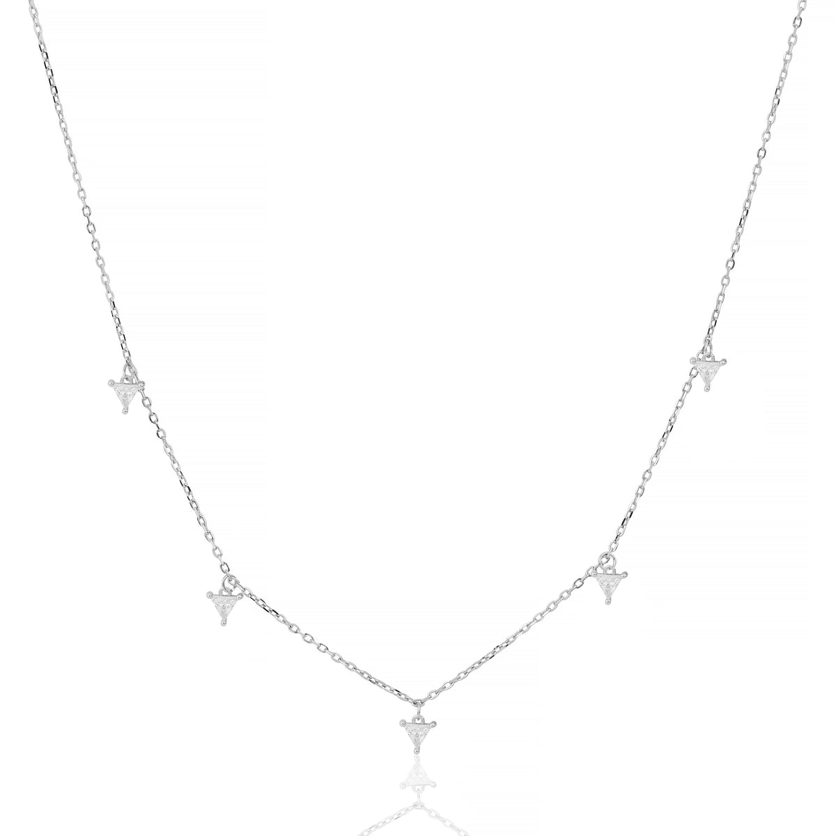Trinity Spark Silver Necklace   Made Using Premium 925 Sterling Silver