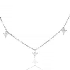 Trinity Spark Silver Necklace   Made Using Premium 925 Sterling Silver