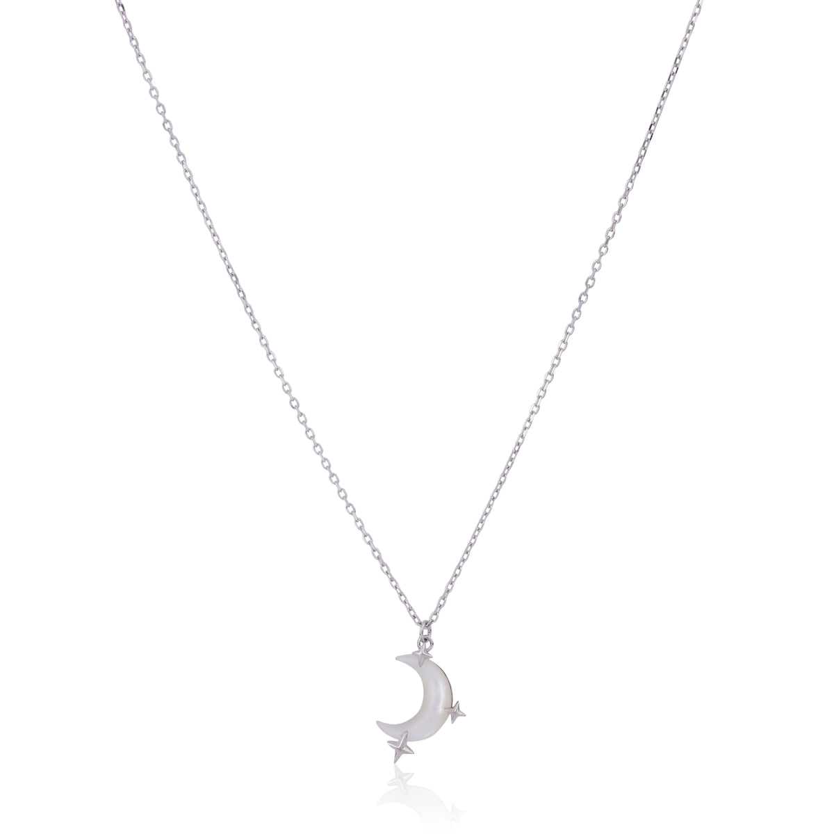Magical Moon Night Pedant with Link Chain Made Using Premium 925 Sterling Silver