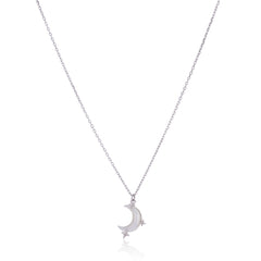 Magical Moon Night Pedant with Link Chain Made Using Premium 925 Sterling Silver