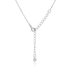 Silver Sun Line Necklace with Link Chain   Made Using Premium 925 sterling silver