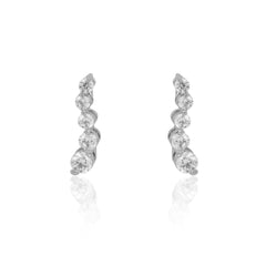 Dimond Drop Sliver Necklace Jewelry Set   Made Using Premium 925 Sterling Silver