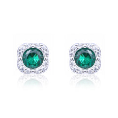 Gemstone Blossom Silver Studs  Made Using Premium 925 Sterling Silver