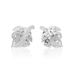 Silver Vine Studs   Made Using Premium 925 Sterling Silver