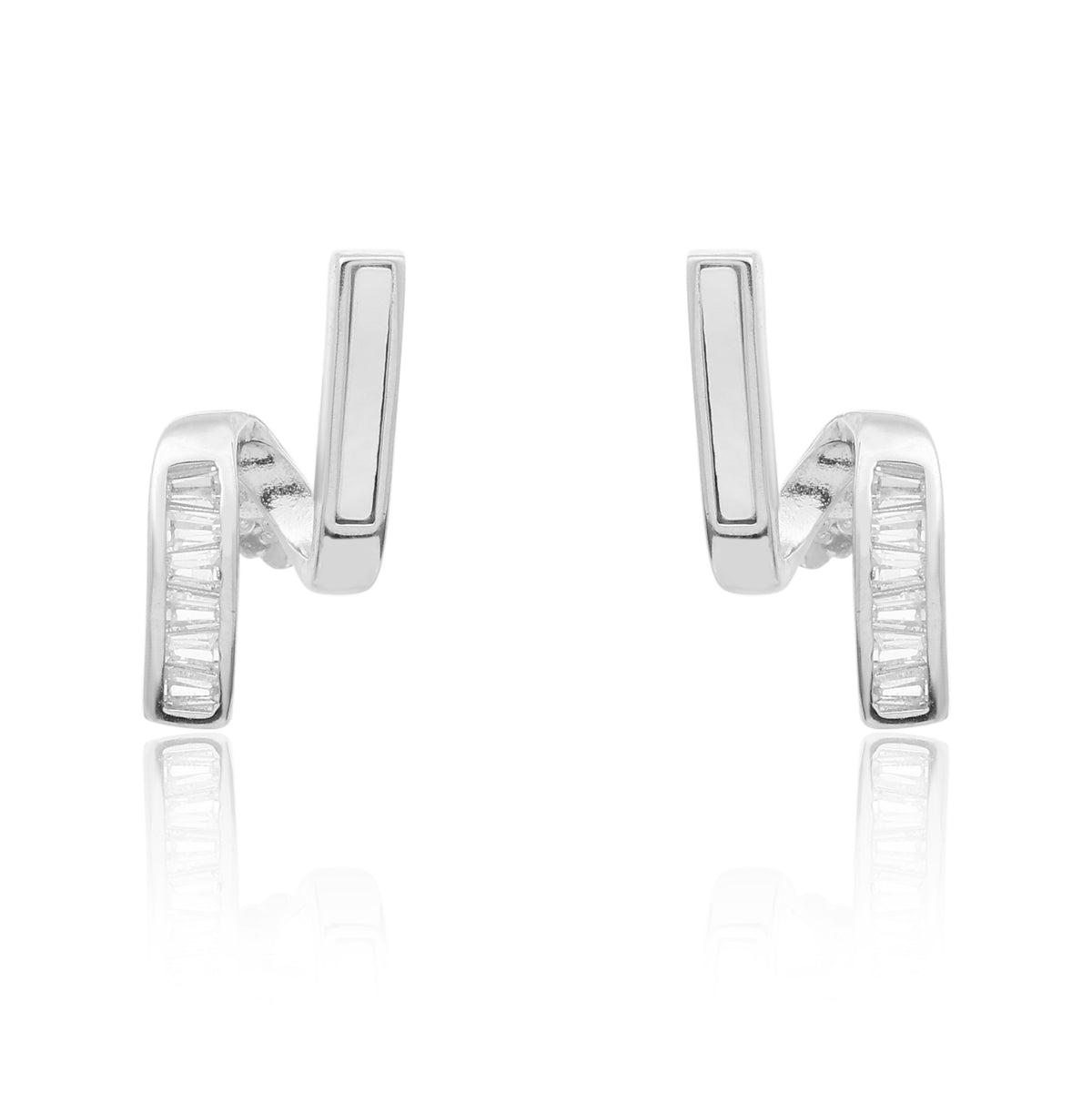 Silvena Swirl Earrings Made using premium 925 silver