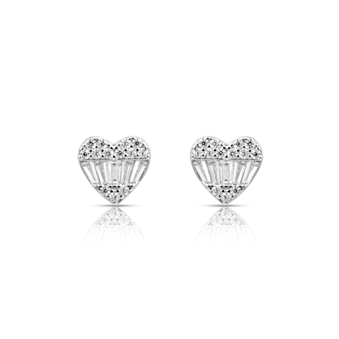 Kingdom of Heart Silver Studs